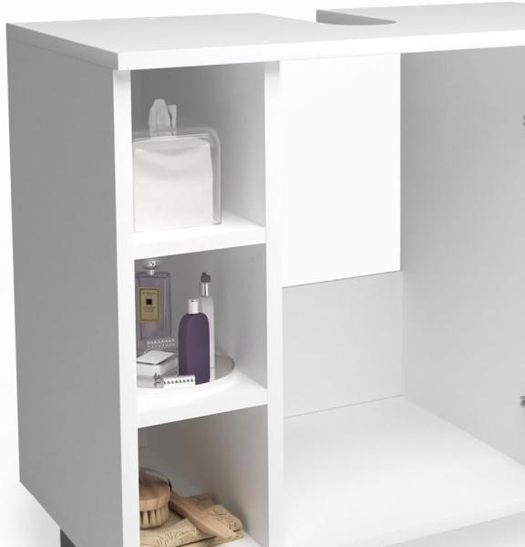 Vicco 'Fynn' Waschtischunterschrank, Holz, 60 x 54 x 32 cm, Weiß Bild 6