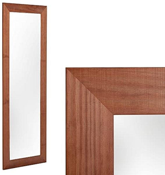 LebensWohnArt Wandspiegel Wandspiegel MADEIRA Dark-Brown ca. 160x60 cm
