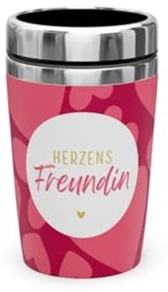 Thermobecher Isolierbecher Kaffeebecher To Go 240ml la vida Herzen 3887141