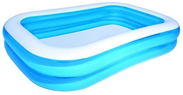 Bestway MWS 54006 Aufblasbarer Pool, rechteckig, 262 x 175 x 51 cm, aus Vinyl, 2 Ringe.