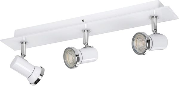 Eglo 95994 Badezimmerleuchte Spot Tamara 1 Stahl, Glas weiß, chrom GU10-LED 3X3W IP44 L:46cm