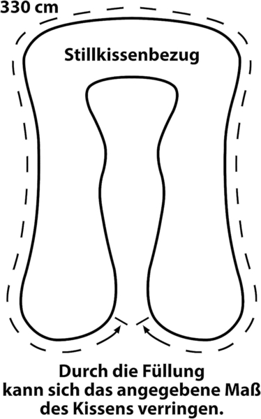Amilian Stillkissen 330 cm - Seitenschläferkissen, Schwangerschaftskissen, Lagerungskissen, Stillkissen XXL - Stillkissen Seitenschläferkissen - Amilian Stillkissen, mit abnehmbaren Bezug, Stillkissen mit Füllung Bild 6