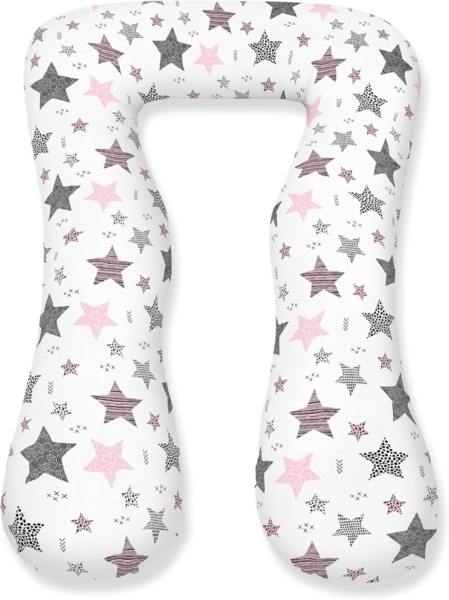 Amilian Stillkissen 330 cm - Seitenschläferkissen, Schwangerschaftskissen, Lagerungskissen, Stillkissen XXL - Stillkissen Seitenschläferkissen - Amilian Stillkissen, mit abnehmbaren Bezug, Stillkissen mit Füllung Bild 1