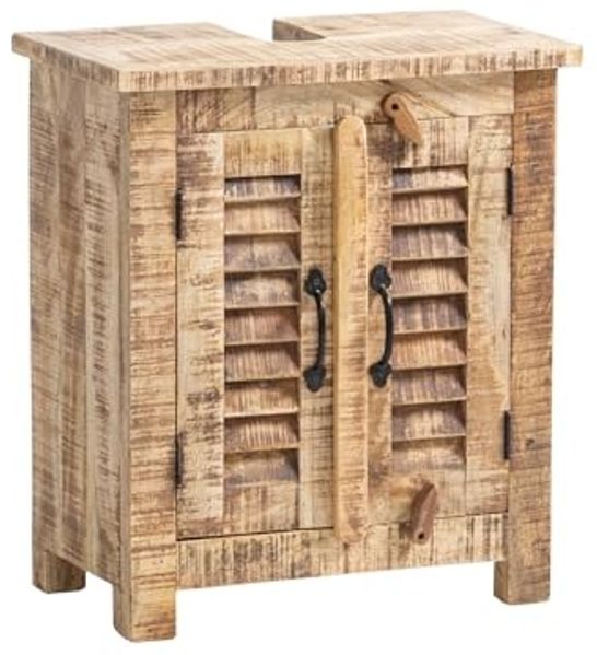 Massivholz Waschbeckenunterschrank Caribou, 52x60x30 cm, Ideal für jedes Bad