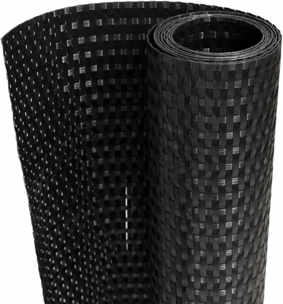 vidaXL Balkon-Sichtschutz Schwarz 400x90 cm Poly Rattan 156299