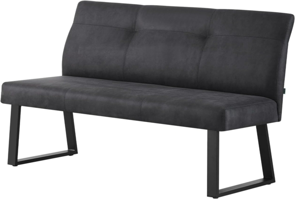 DUBI Möbel Essbank JOY, mit Federkernbox gepolstert, mit Rückenlehne, 160cm, Metallgestell