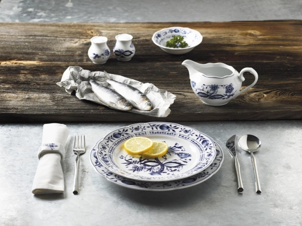 KAHLA Müslischüssel Zwiebelmuster 14 cm, Porzellan, MAde in Germany Bild 4