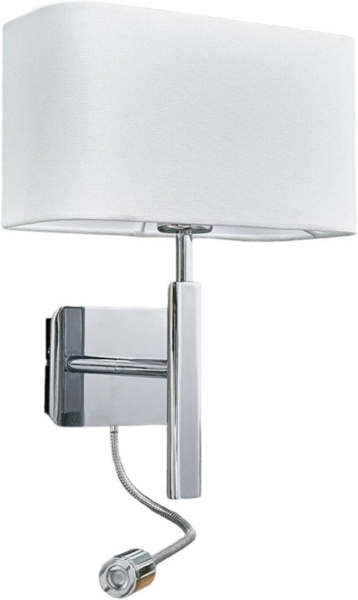 Lucande Wandleuchte Jettka, 1 x 60 W E27 (exkl) + 1 x 1 W LED (inkl)