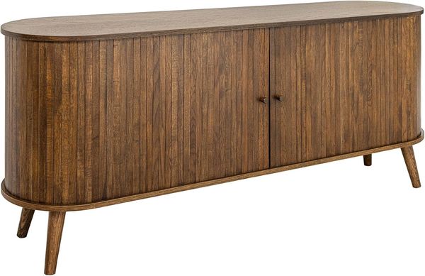 riess-ambiente Sideboard VALHALLA WOOD 160cm smoked braun · Schrank mit 4 Fächer (Einzelartikel, 1 St), Eiche · Kommode mit 2 Schiebetüren · Wohnzimmer · Retro Design