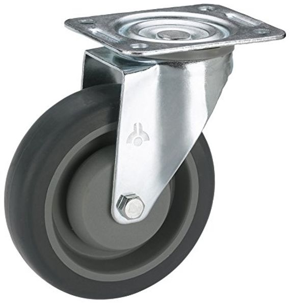 Lenkrolle mit Platte 100 x 32 mm, Tragkr. 150 kg