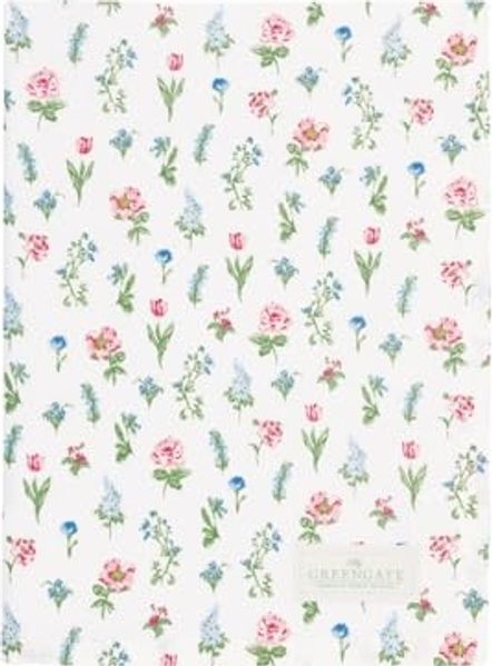 Greengate Geschirrtuch 50x70 cm Estrid white 100 % Baumwolle