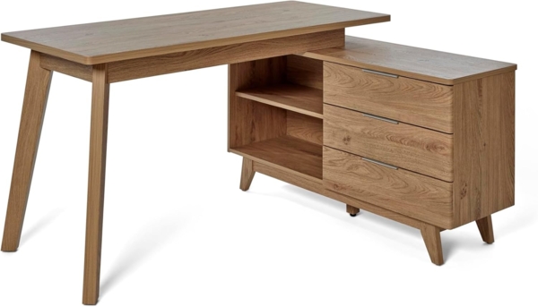 Jahnke Eckschreibtisch Libre D 240 E Montana Eiche