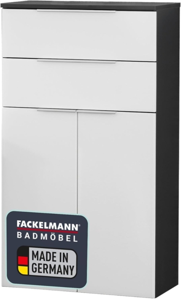 Fackelmann KARA Midischrank 61 cm, Weiß/Anthrazit