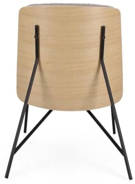 Sessel Emerson aus Boucle-Stoff, modernes Design, skandinavischer Stil, braun, gepolstert Bild 4