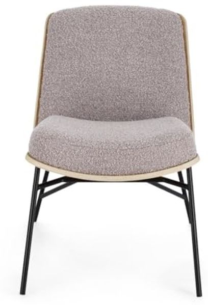 Sessel Emerson aus Boucle-Stoff, modernes Design, skandinavischer Stil, braun, gepolstert Bild 3