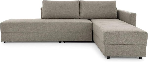 LOOKS by Wolfgang Joop Looks III Designer Sofa mit Boxspringfederung, Ecksofa mit Bettfunktion, hellgrau, 287 x 229 x 77 cm