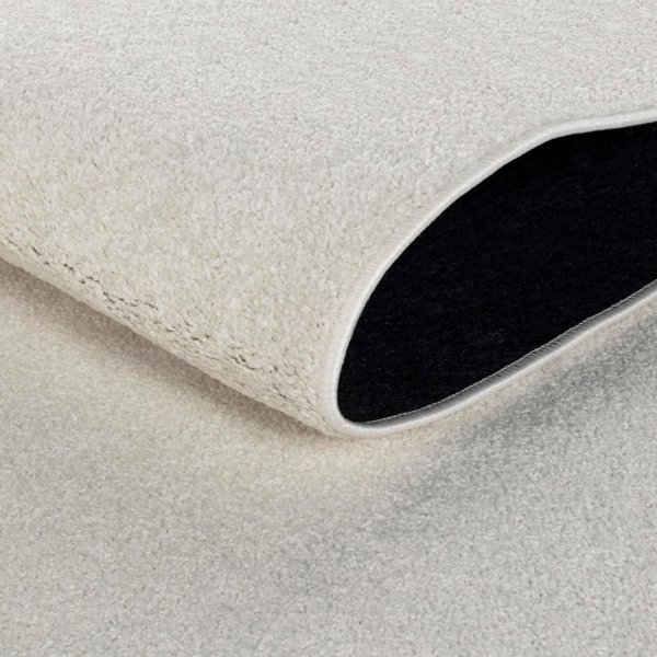 Jimri Moderner Teppich Wohnzimmer – Weich, Strapazierfähig & Pflegeleicht – Cream-weiß, Rund & Rechteckig – Hochwertige Verarbeitung – OEKO-TEX Zertifiziert – Cream-weiß, Läufer 80x250 cm Bild 4