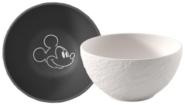 Villeroy & Boch Manufacture Rock - Mickey Mouse Müslischale ø 14 cm 2er Set