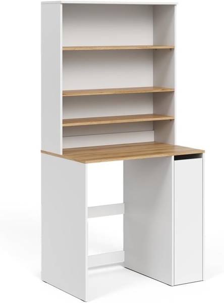 Waschmaschinenschrank Viktor Weiß/Artisan 93.6 x 88.2 cm 2 Teile mit Schrank und Regal Vicco