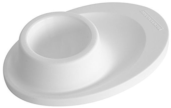Fackelmann Eierbecher, Eibecher aus Kunststoff, Eierhalter für den Frühstückstisch (Farbe: Weiß oder Gelb nicht frei wählbar), Menge: 3 Stück