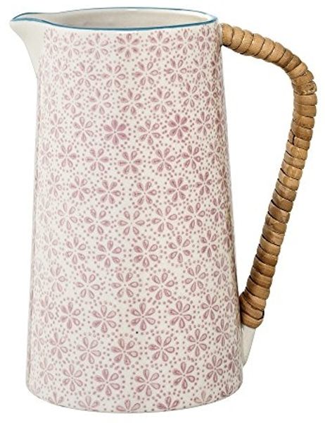 Bloomingville Patrizia Krug rosa 800ml Keramik Wasserkrug Milchkrug Saftkrug dänisch Design