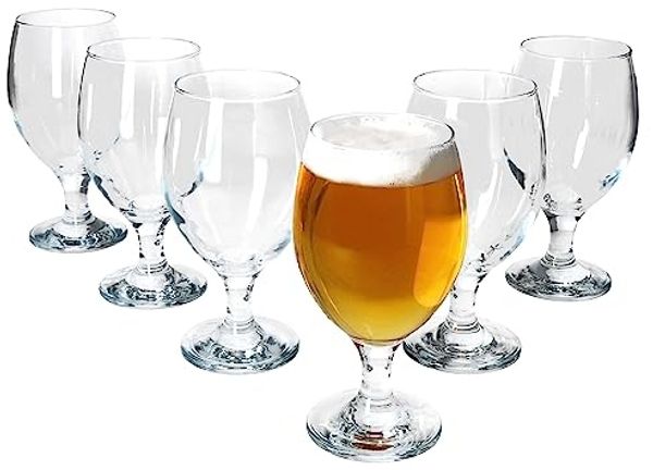 MamboCat Bierglas 6x Pokal-Bierglas 350ml Pilsgläser klar, Glas