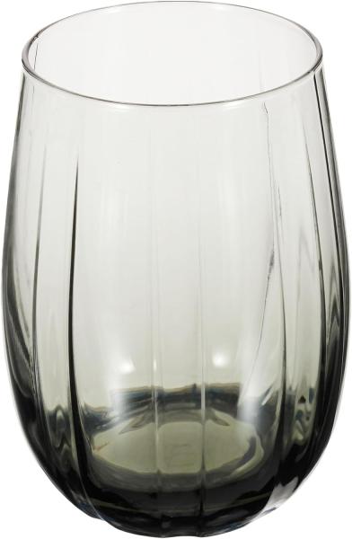 Pasabahce Linka 420405 3er Set Dunkle Gläser Wasserglas kurz Wassergläser 380ml Grau