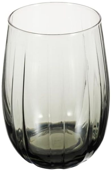Pasabahce Linka 420405 3er Set Dunkle Gläser Wasserglas kurz Wassergläser 380ml Grau