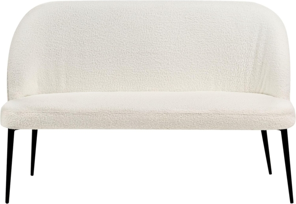 2-Sitzer Küchensofa Bouclé weiß OSBY