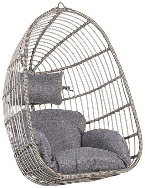 Hängesessel Rattan grau CASOLI