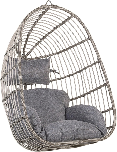 Hängesessel Rattan grau CASOLI