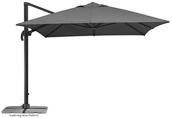 Schneider Schirme Ampelschirm, Rhodos Grande, anthrazit, 4x3 m