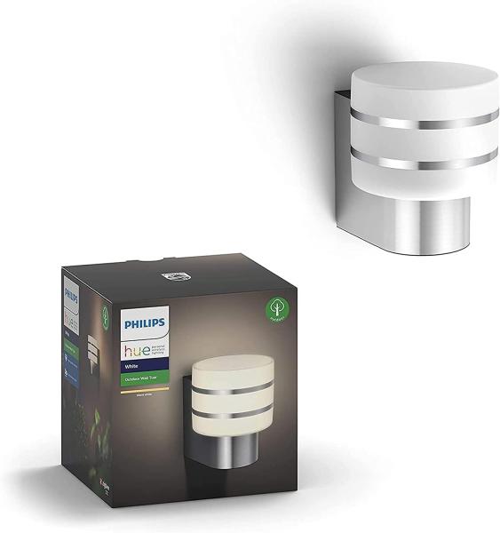 Philips Hue White Tuar Outdoor Wandleuchte silber