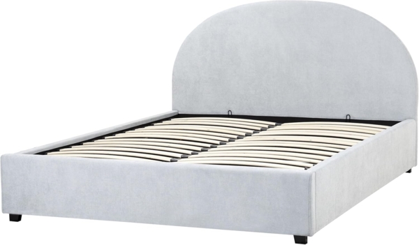 Bett mit Stauraum Stoff VAUCLUSE 160 x 200 cm Hellblau Bild 6