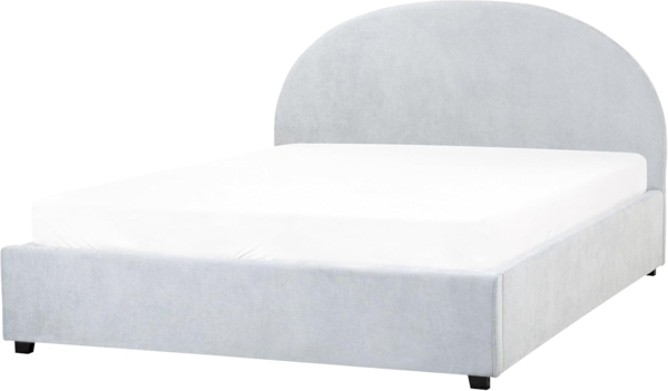 Bett mit Stauraum Stoff VAUCLUSE 160 x 200 cm Hellblau Bild 4