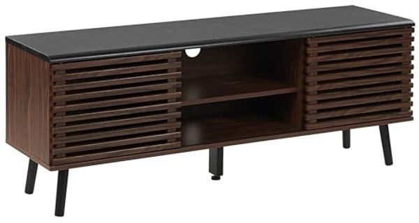 TV-Möbel dunkler Holzfarbton PERTH