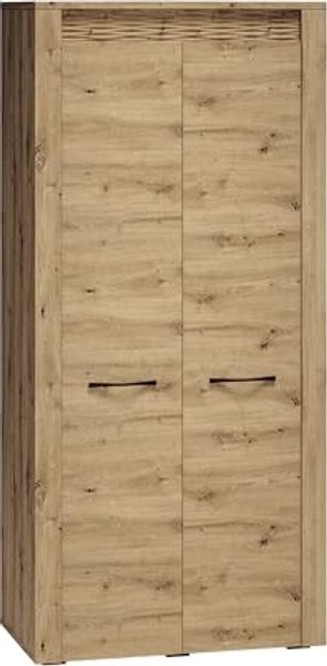 Kleiderschrank ""Artis"" Drehtürenschrank 92cm Artisan Eiche MDF