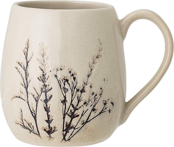 Bloomingville Tasse Bloomingville Bea Becher, Natur, Steingut, Keramik