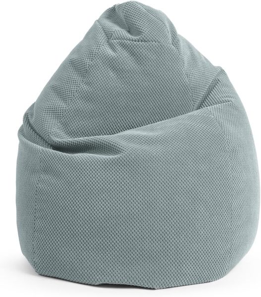 SITTING POINT only by MAGMA BeanBag COMODO XXL Sitzsack mit Plüsch aus 100% Polyester - 80x130cm, Hülle waschbar, Oeko-TEX Standard-Zertifiziert, salbei