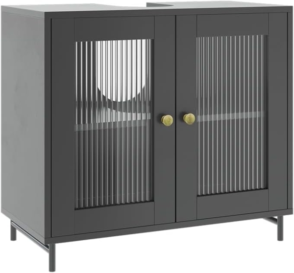 Waschbeckenunterschrank Malte Grau 60 x 58 cm Vicco