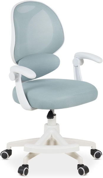 IDIMEX Drehstuhl ISLA, Schreibtischstuhl mit Fußstütze ergonomisch höhenverstellbar Grün Bild 1