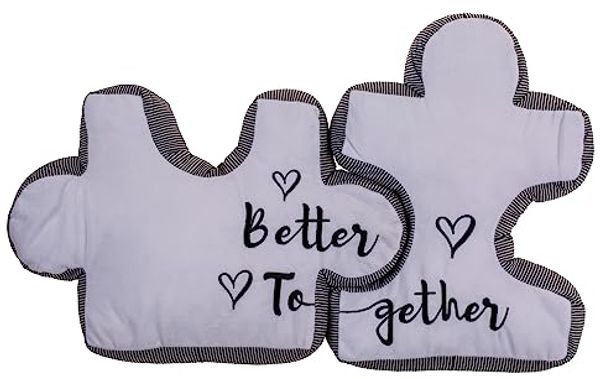 Puzzlekissen Kissen Puzzle Dekokissen Pärchen 2er Set Paare better together