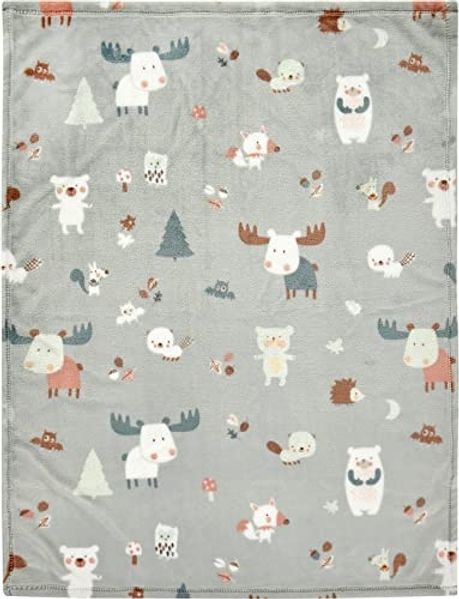 Alvi Microfaserdecke 75x100 cm Baby Forest