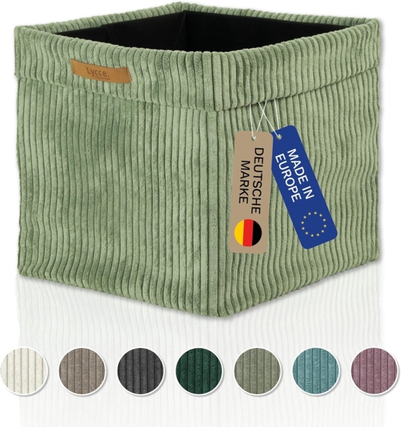 Lycce Regalkorb Kallax Boxen Cord 1 Stk. salbei, Aufbewahrungsbox faltbar 33x33x31cm (1 St) Bild 1