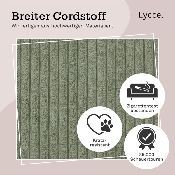 Lycce Regalkorb Kallax Boxen Cord 1 Stk. salbei, Aufbewahrungsbox faltbar 33x33x31cm (1 St) Bild 4
