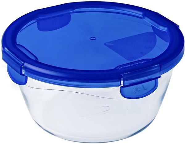 Pyrex 287PG00 Schüssel Rund 0 7 l Blau Transparent Glas -40 - 300 °C