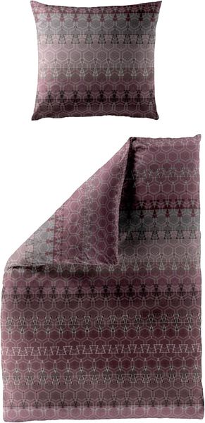 Bettwäsche 5276, BIERBAUM, Mako-Satin, 2 teilig, Mako-Satin, 100 % Baumwolle, pflegeleicht, grafisch
