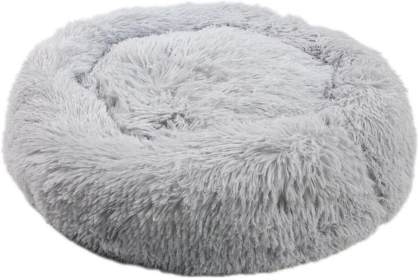 MEDISAFETY Hundebett MILOU Haustierkissen 50-80cm in hellgrau dunkelgrau beige braun 80 cm - Hellgrau