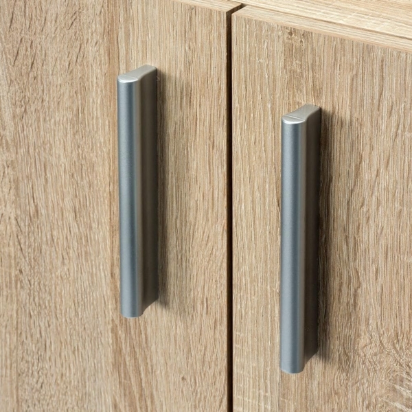 Casaria Bücherregal Vela, mit Türen Eiche Holz 2 Fächer 77 x 60 x 30 cm Kinder Standregal Büroregal Bild 6