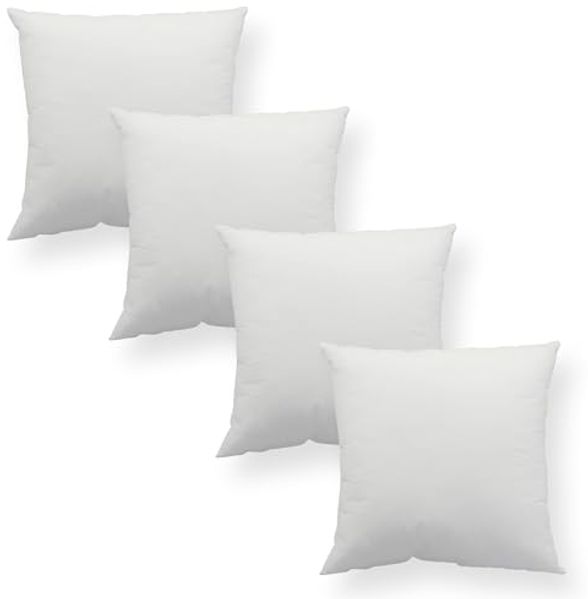 Haus und Deko Kopfkissen Kopfkissen 4er Pack Füllkissen Polyester Kissen Sofakissen Innenkissen, Bezug: Lutrasil Vlies, Rückenschläfer,Seitenschläfer,Bauchschläfer, 4er Set
